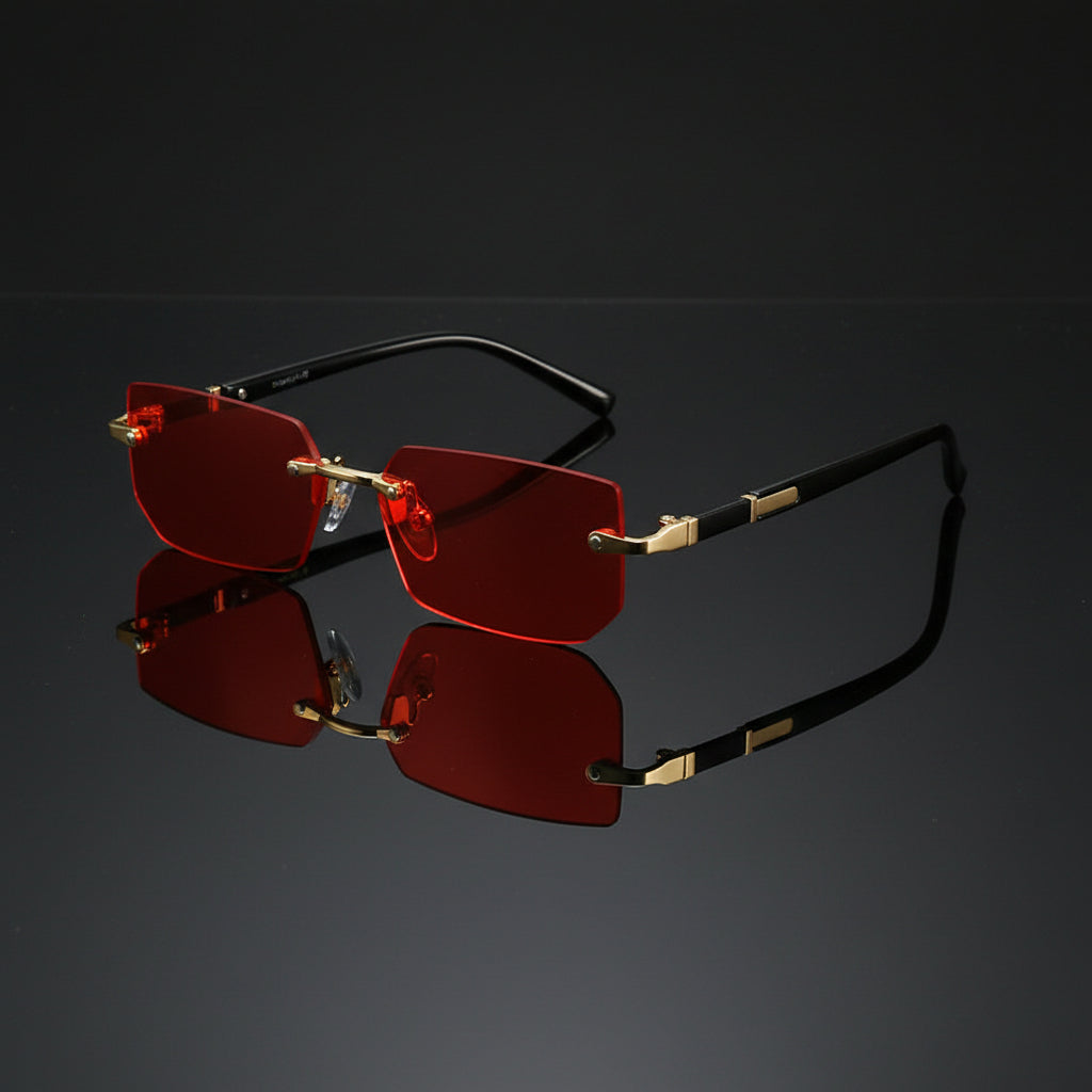 Slate Rimless Sunglasses