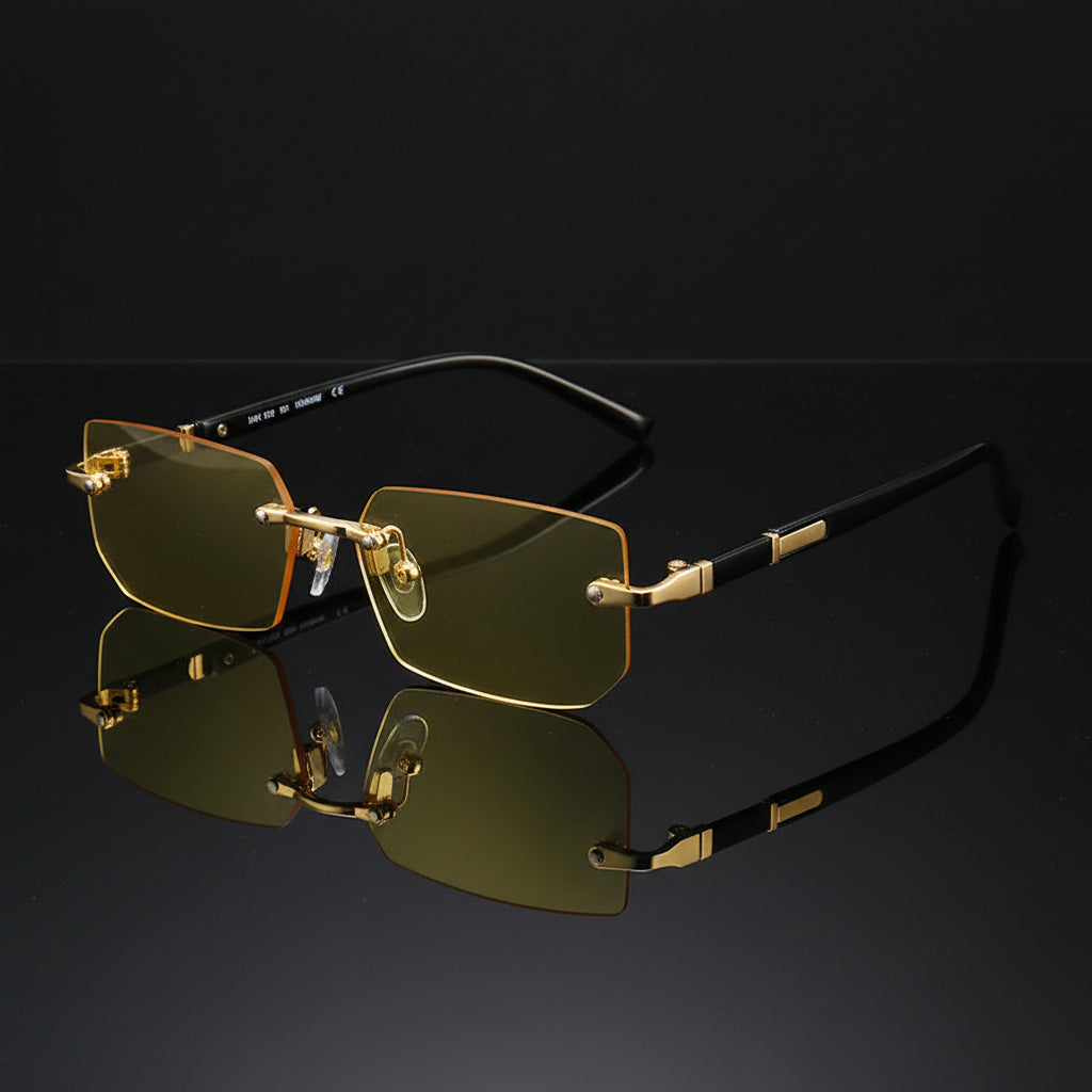 Slate Rimless Sunglasses