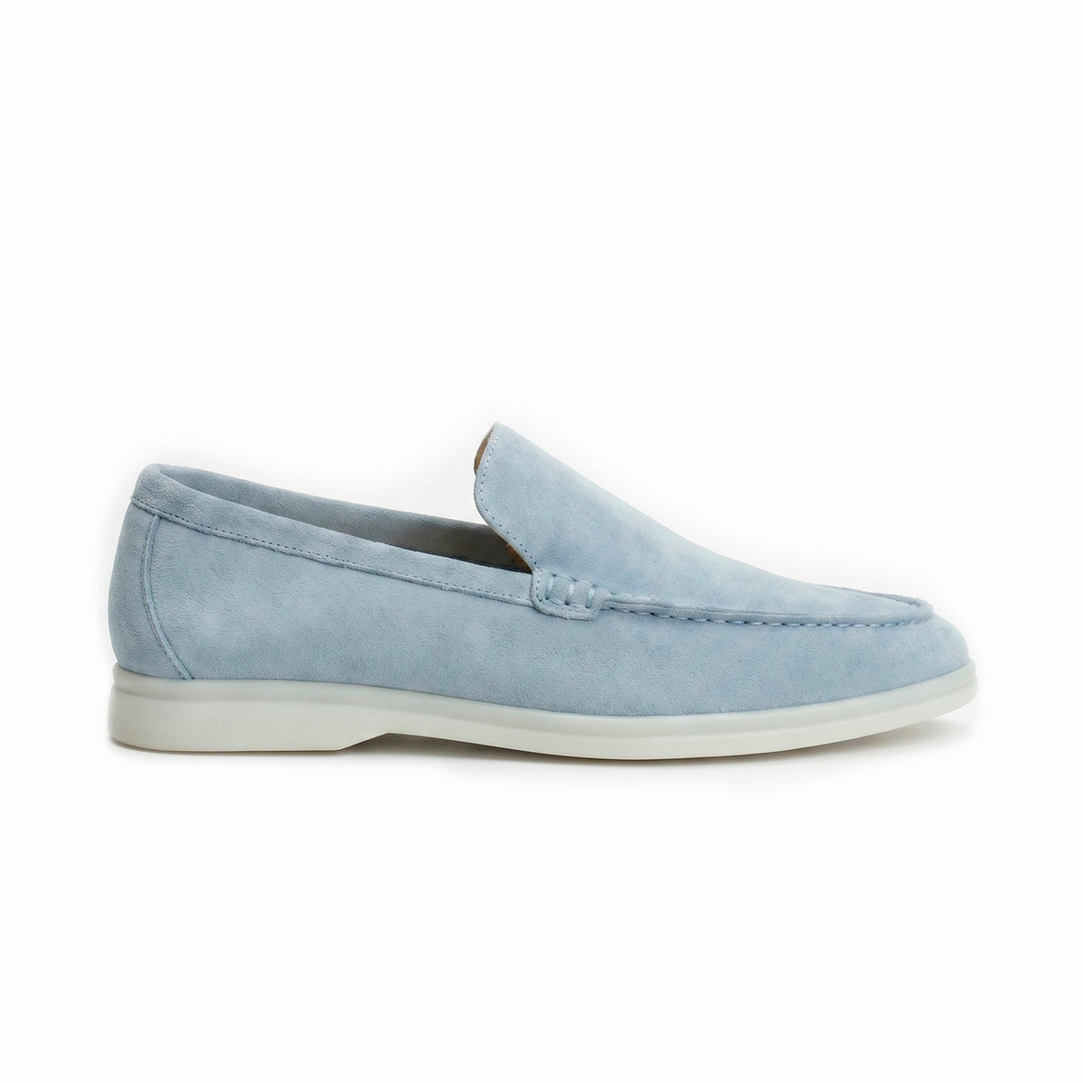 The Richmond Suede Loafer — Pale Blue