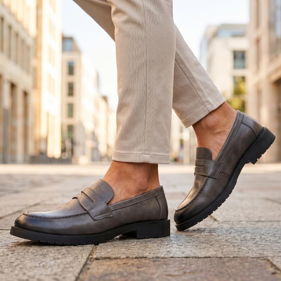 The Kensington Penny Loafer — Grey