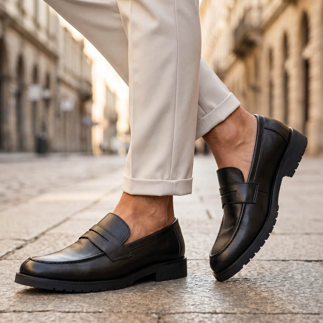 The Kensington Penny Loafer — Black