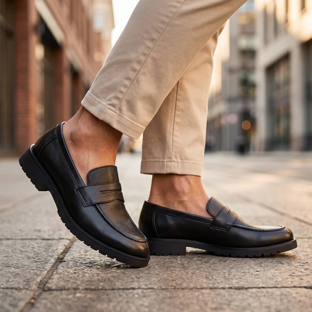 The Kensington Penny Loafer — Black