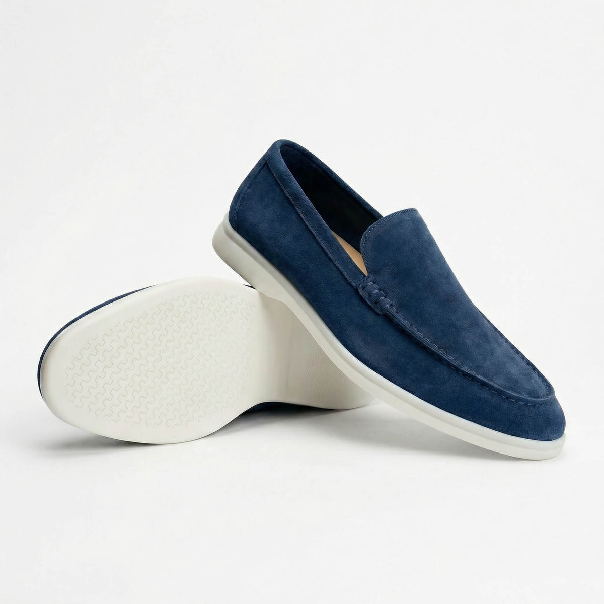 The Richmond Suede Loafer — Navy