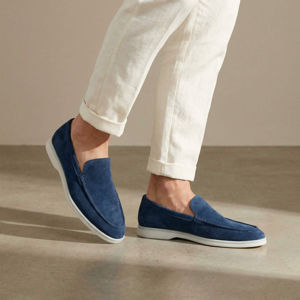 The Richmond Suede Loafer — Navy