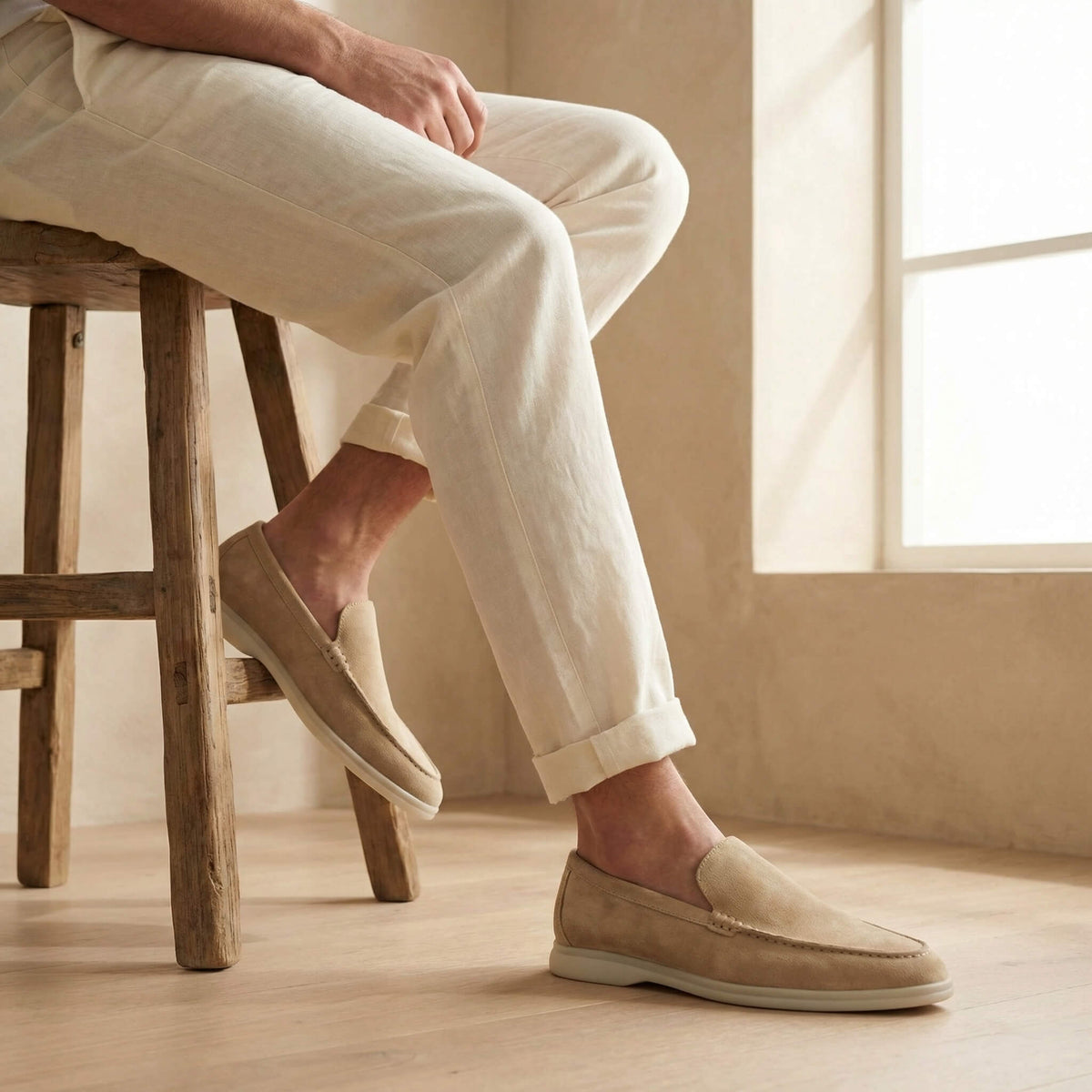 The Richmond Suede Loafer — Sand
