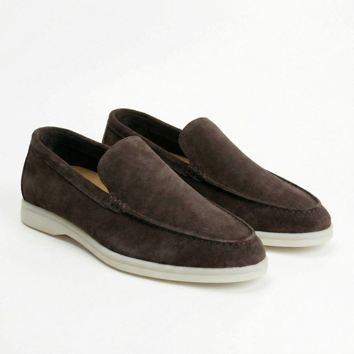 The Richmond Suede Loafer — Dark Brown