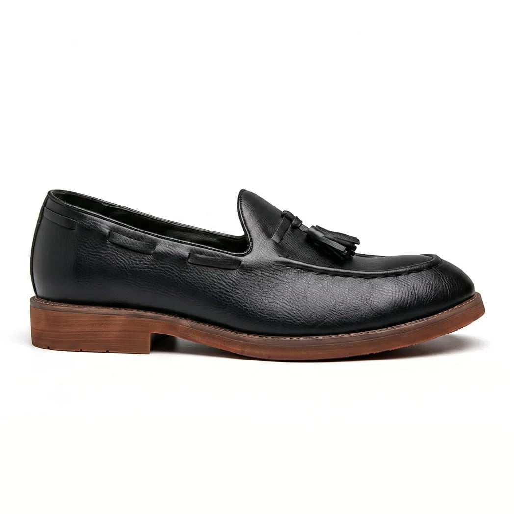 The Mayfair Tassel Loafer — Cognac Black